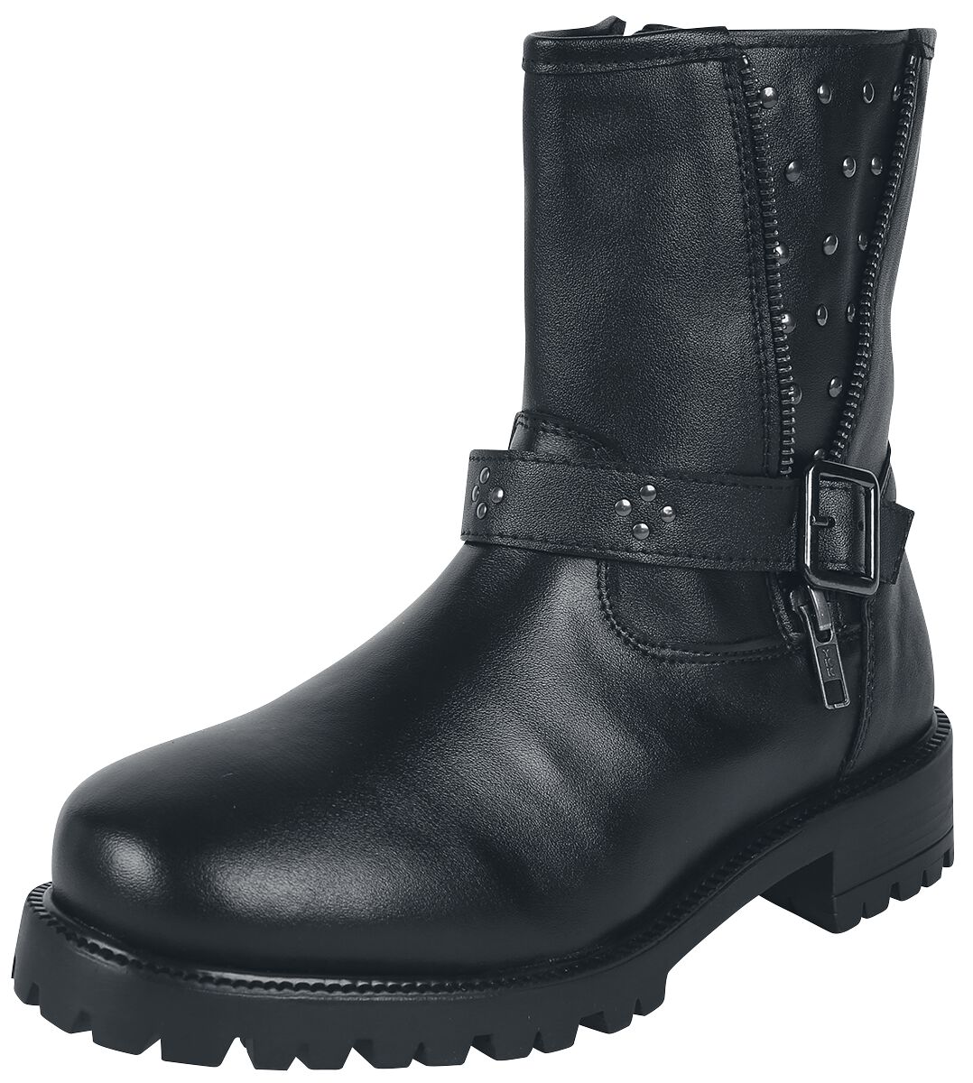 Bottes motard zippées avec sangles | Black Premium by EMP Bottes de motard