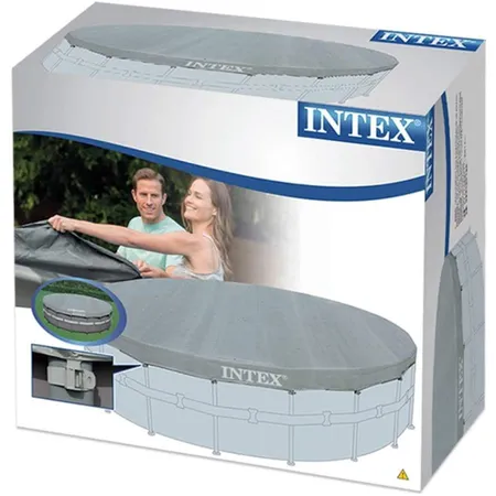 Intex Deluxe Abdeckplane für Frame-Pool Ø 488cm, Überhang