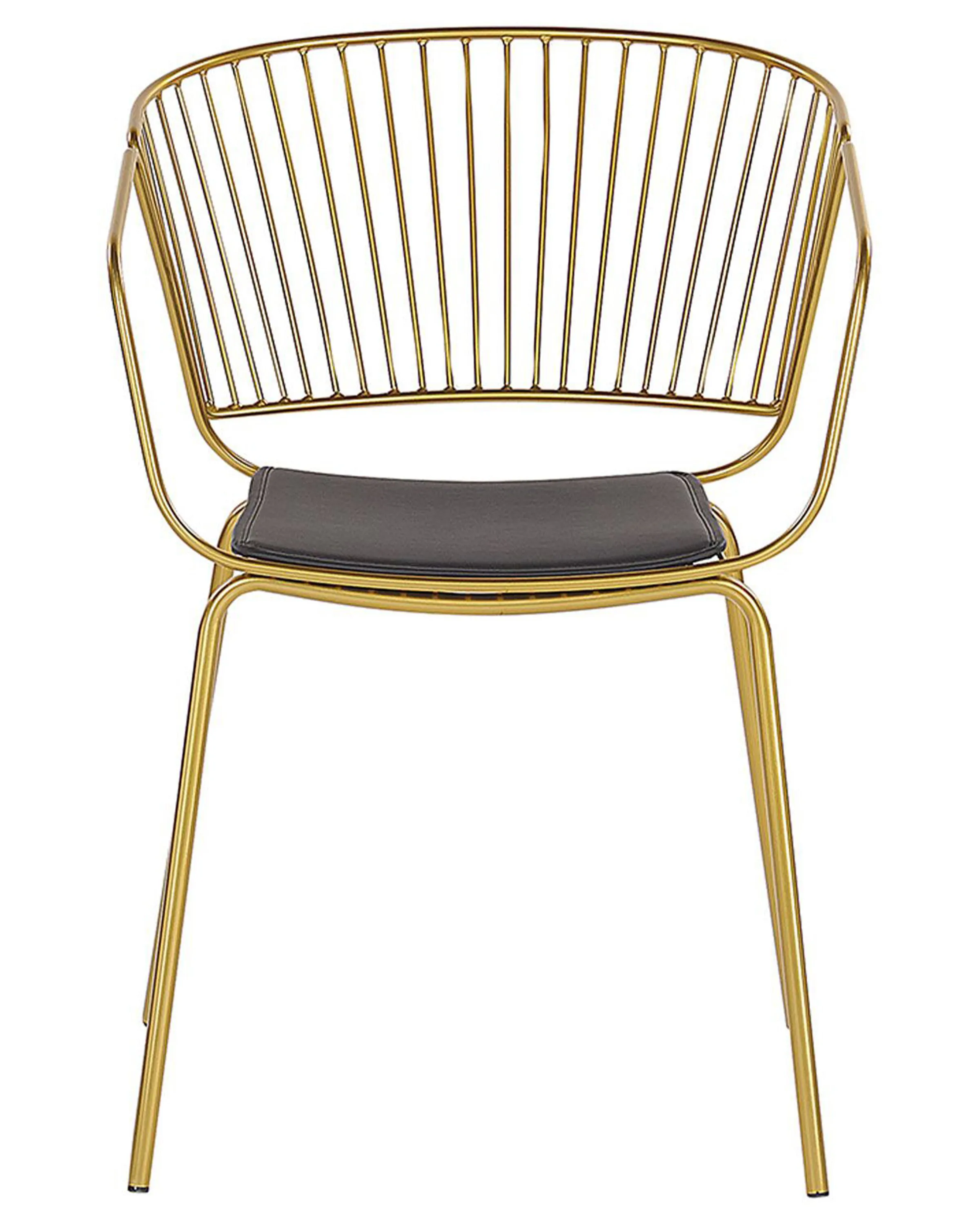 Set van 2 eetkamerstoelen RIGBY Metaal Goud