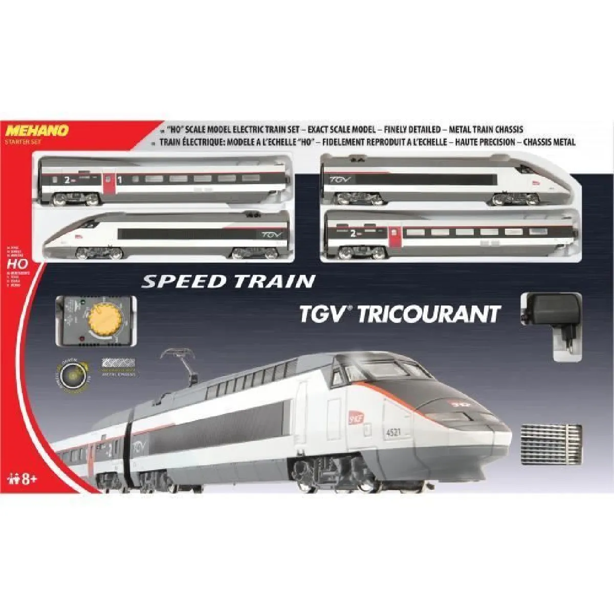 MEHANO Coffret Train TGV Tricourant