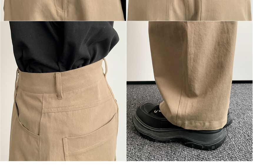 DAZO Studios - Cargobroek met rechte pijpen en effen taille, middelhoge taille