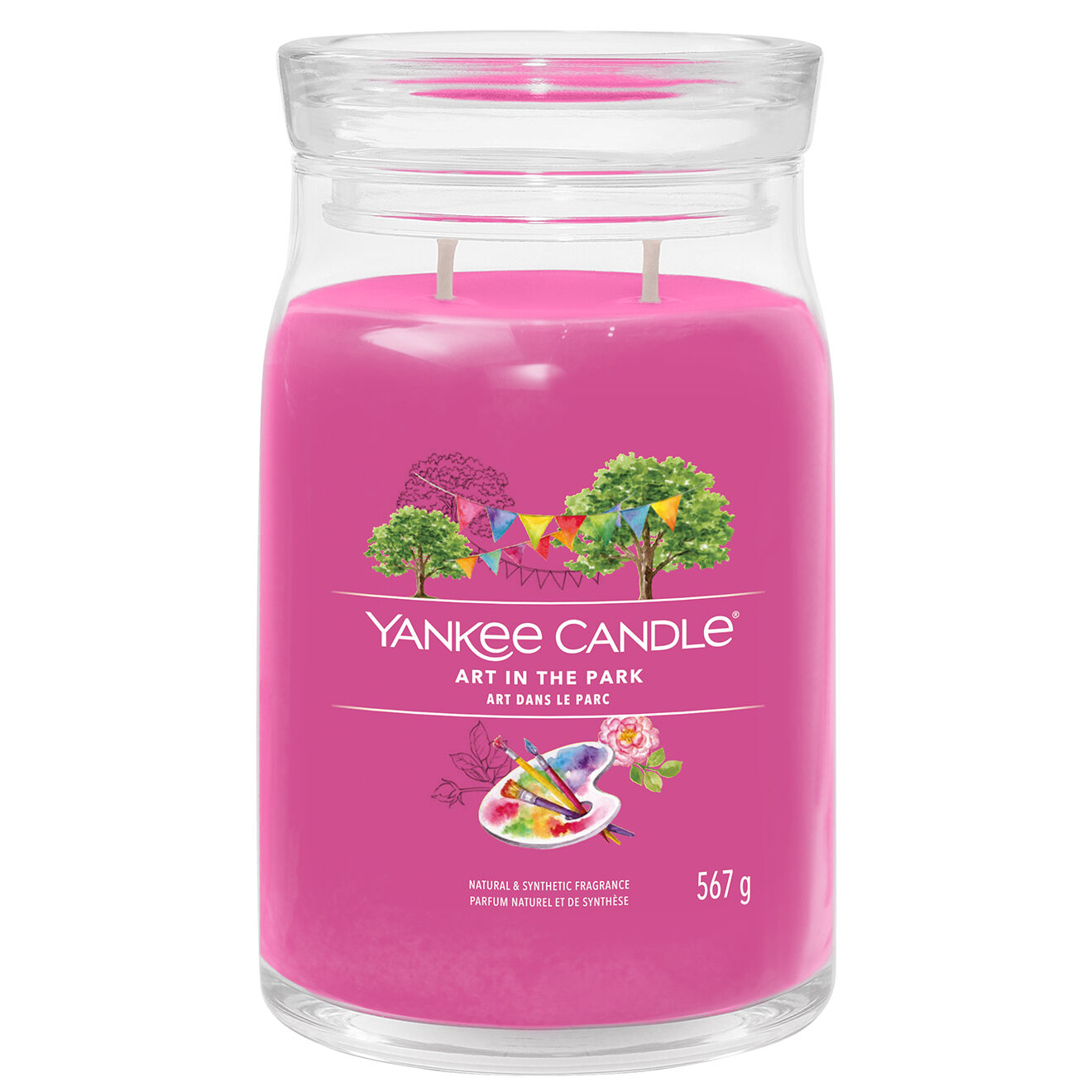 Yankee Candle Bougie parfumée Grande jarre Signature Art dans le parc - 60-90h