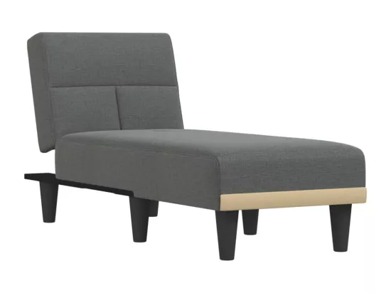 Prolenta Premium - Chaise longue gris foncé tissu
