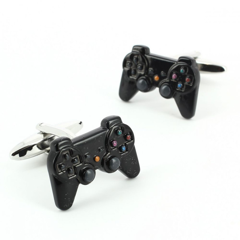 Boutons de manchette, manette PS3 noir
