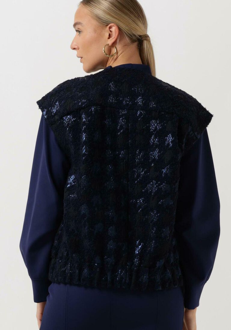 SEMICOUTURE donkerblauwe semicouture gilet y2wn04