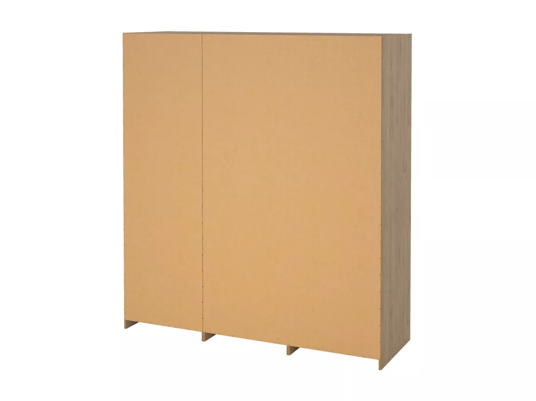 Grande armoire polyvalente Dpuscedd, Meubles multifonctionnels, Casier à chaussures, Support à chaussures pour armoire, 181x60 h200 cm, Chêne clair