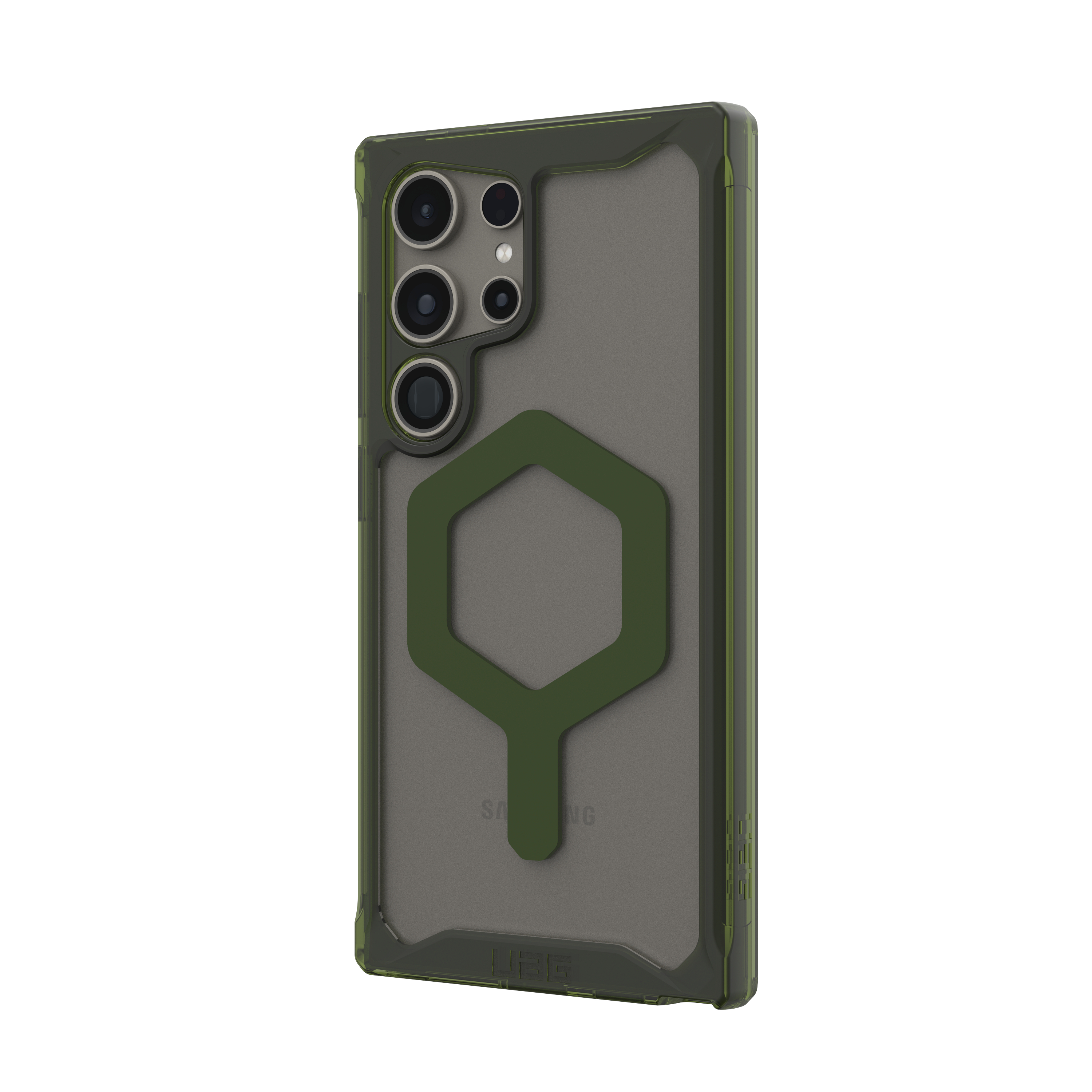 Samsung Galaxy S24 Ultra Schutzhülle Plyo Pro MagSafe-Modul (214431114372) - Transparent (Olive)