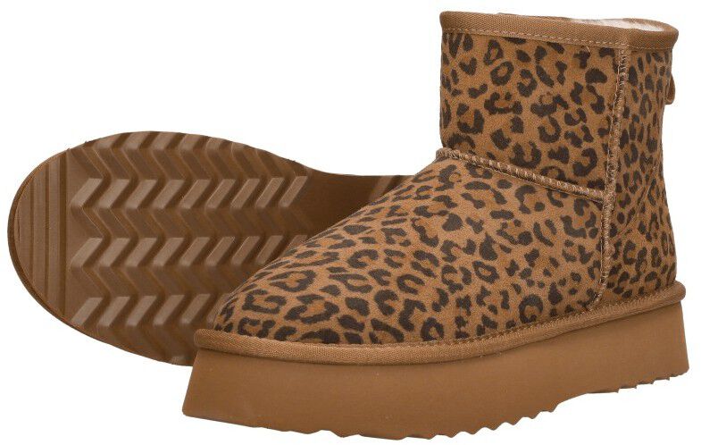 Shoecolate Enkellaarsjes Plat cognac