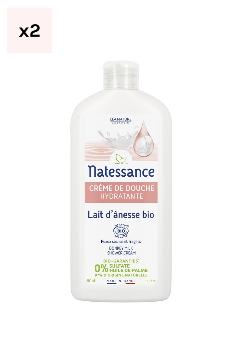 Crèmes de douche bio - Lait d'ânesse & camomille - 2 x 500 ml