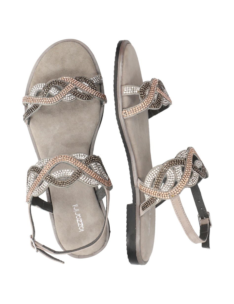 Veloursleder Sandale