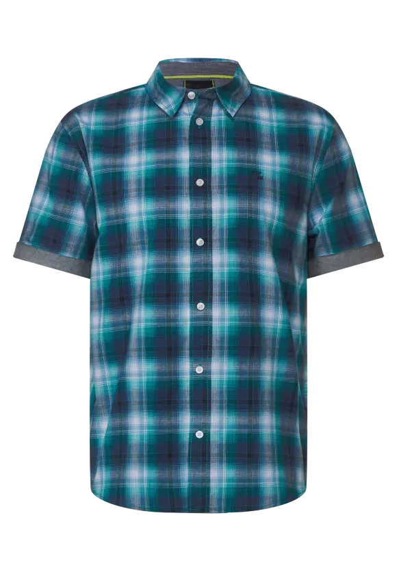 Kariertes Kurzarmhemd - irish green