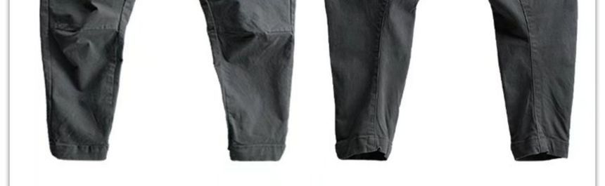Sinlarity - Mid Rise Plain Tapered Cargo Pants