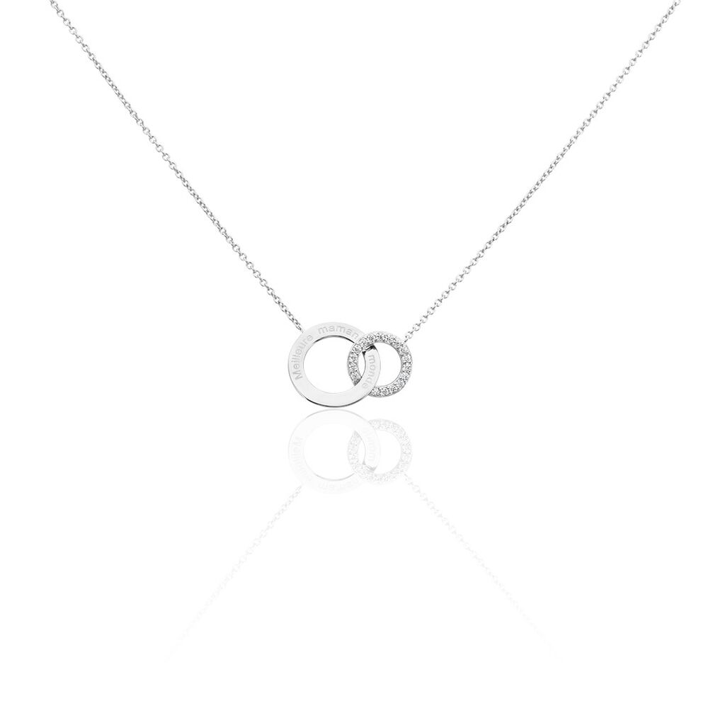 Collier Ananth Argent Blanc Oxyde De Zirconium