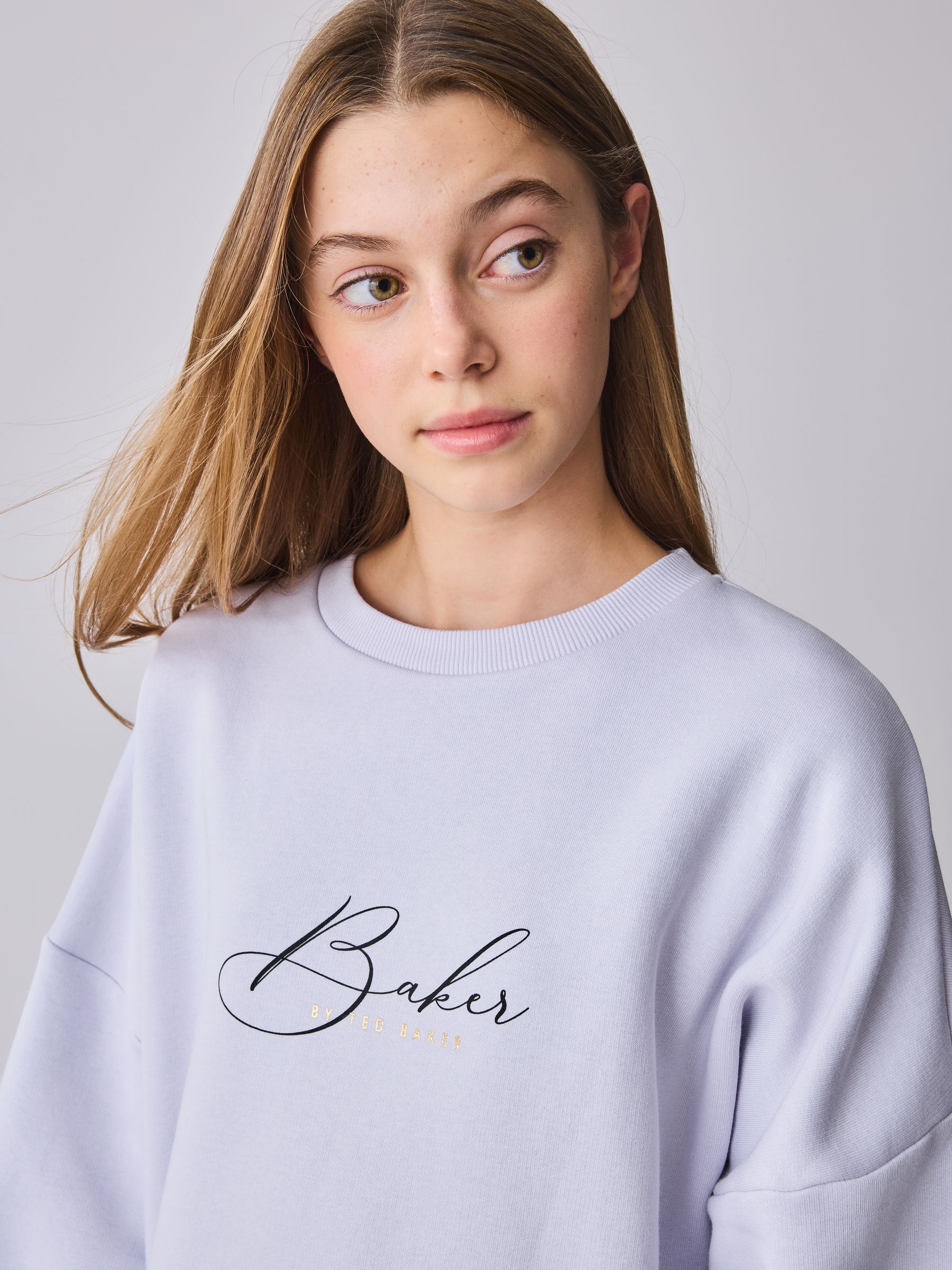 Baker by Ted Baker 2 Piece Graphic Crew Sweat Top & Flare Set