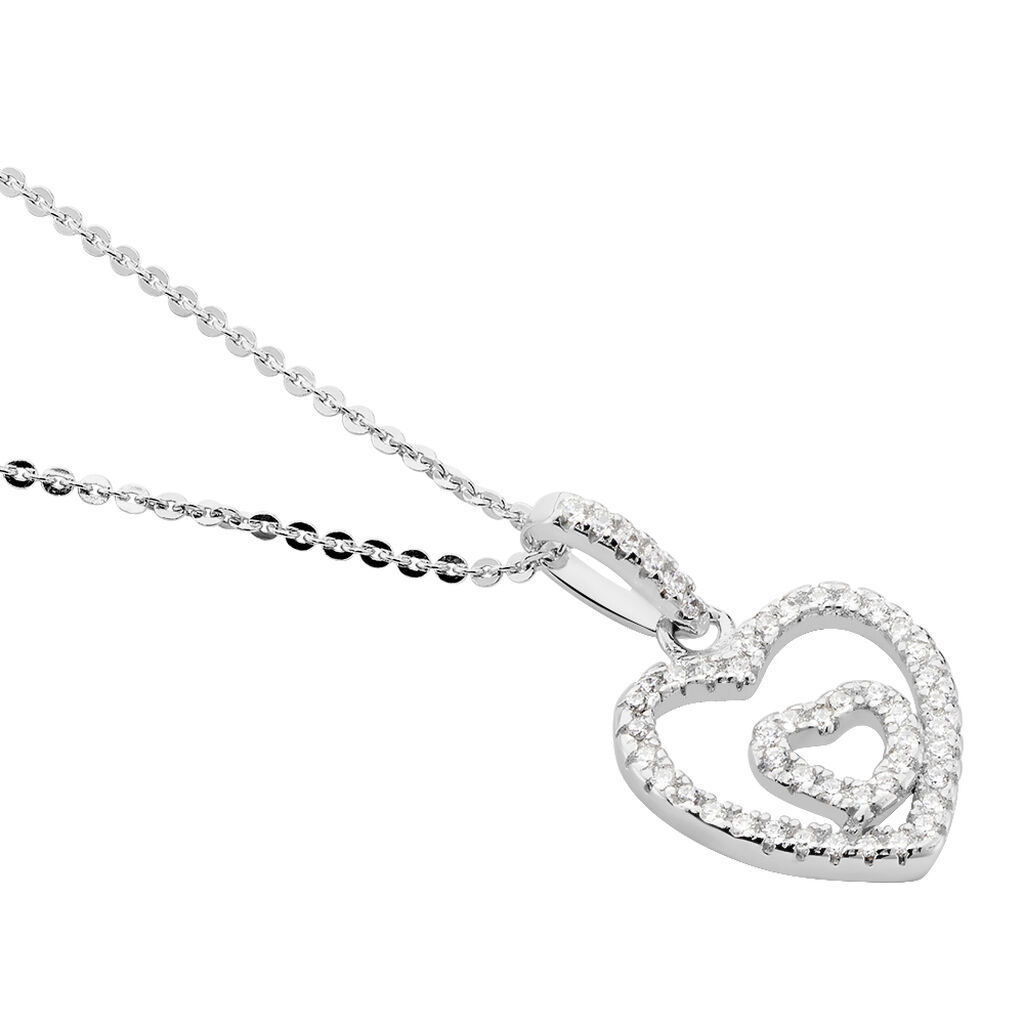 Collier Yelin Argent Blanc Oxyde De Zirconium