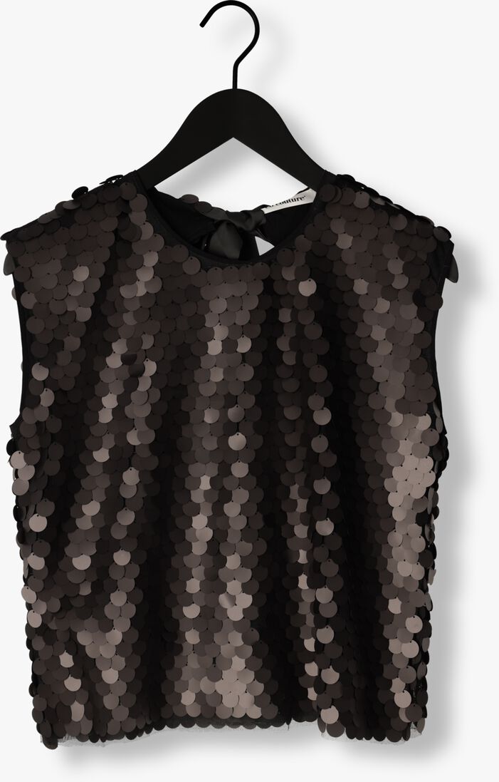 zwarte co'couture top maxi cc sequin bo blouse