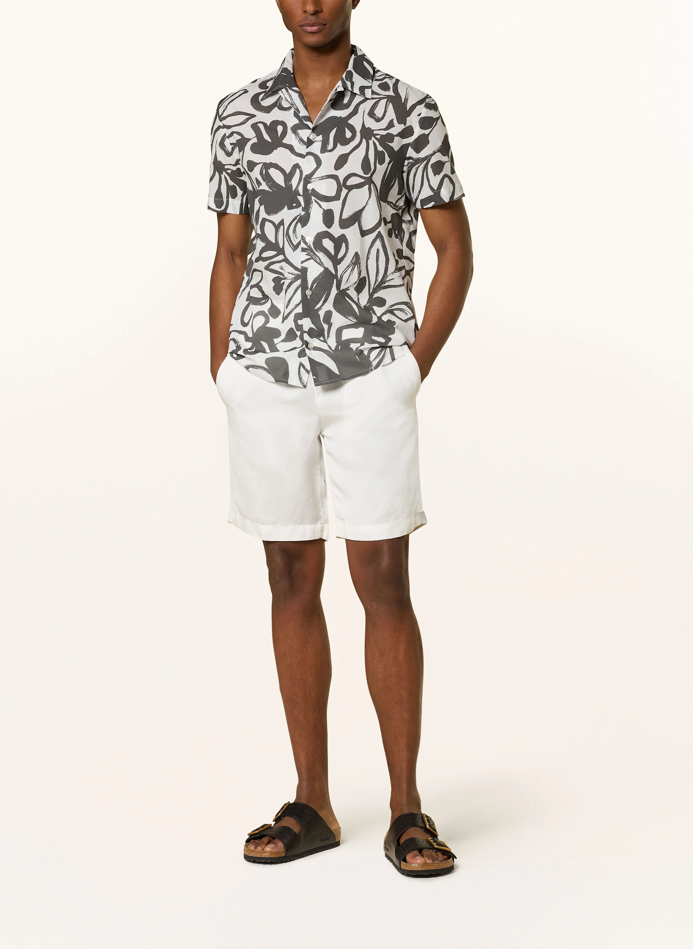 STRELLSON Shorts KAJI Relaxed Fit mit Leinen