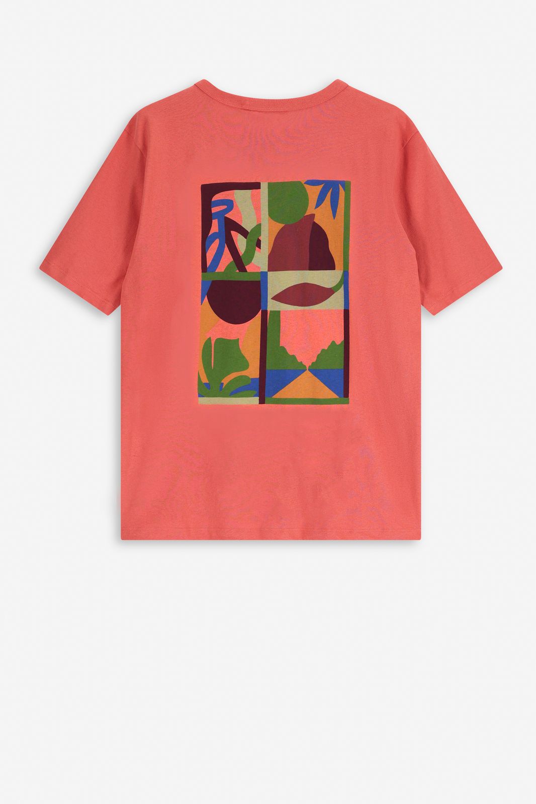 Oranje T-shirt met artwork