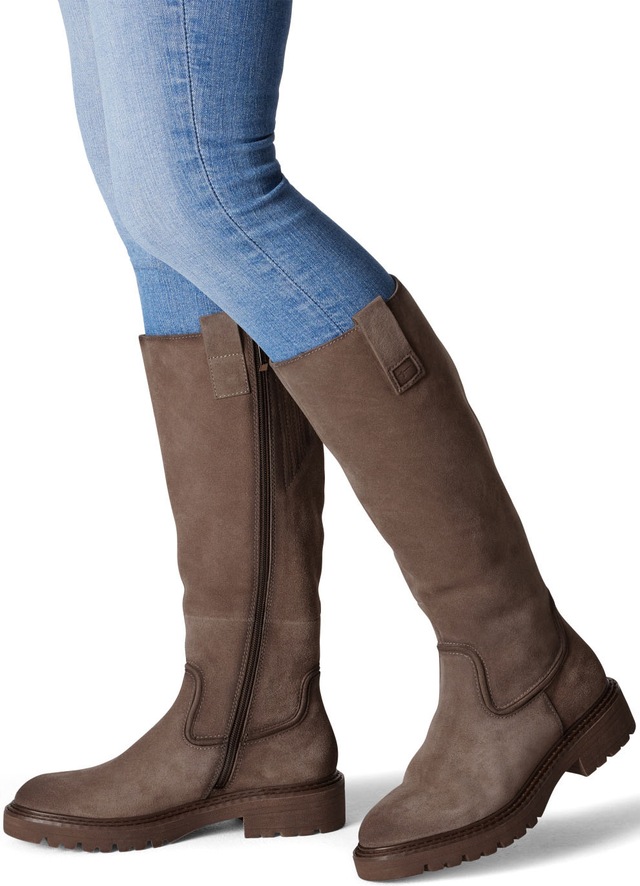 Tamaris Stiefel  , Blockabsatz, Langschaft-Stiefel im Antik-Look