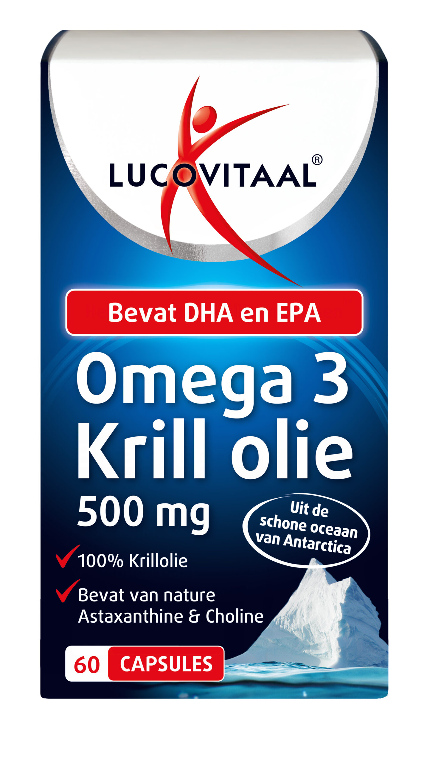 Lucovitaal Omega 3 Krill Olie 500mg (60 capsules)