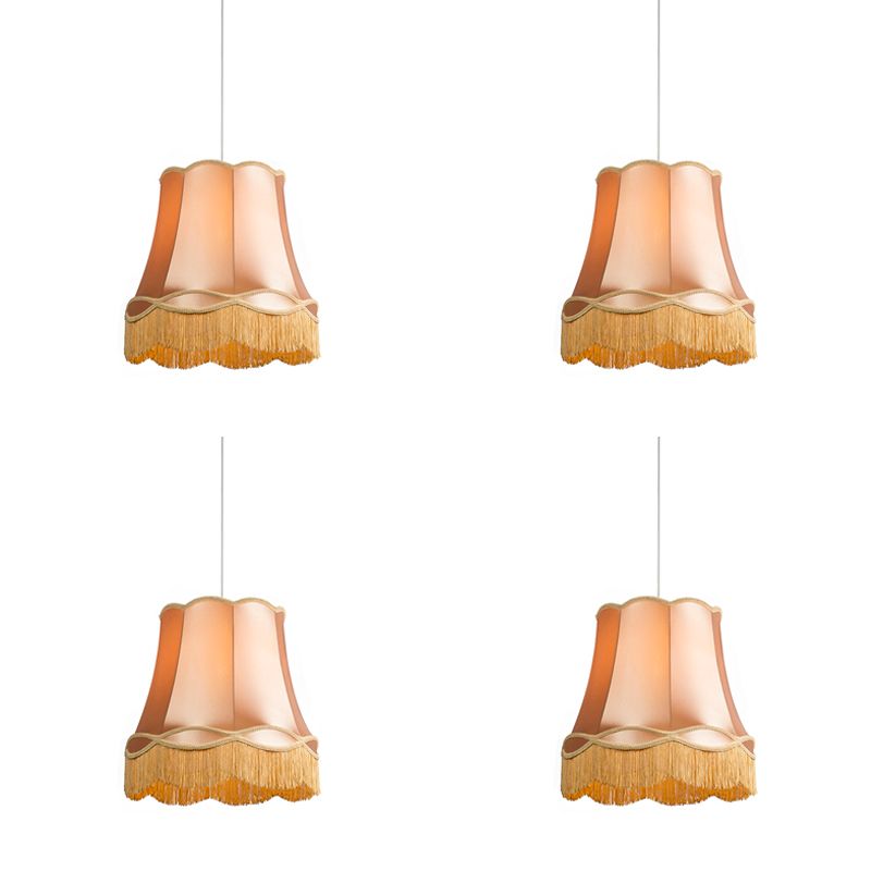 Set van 4 retro hanglampen goud 45 cm - Granny