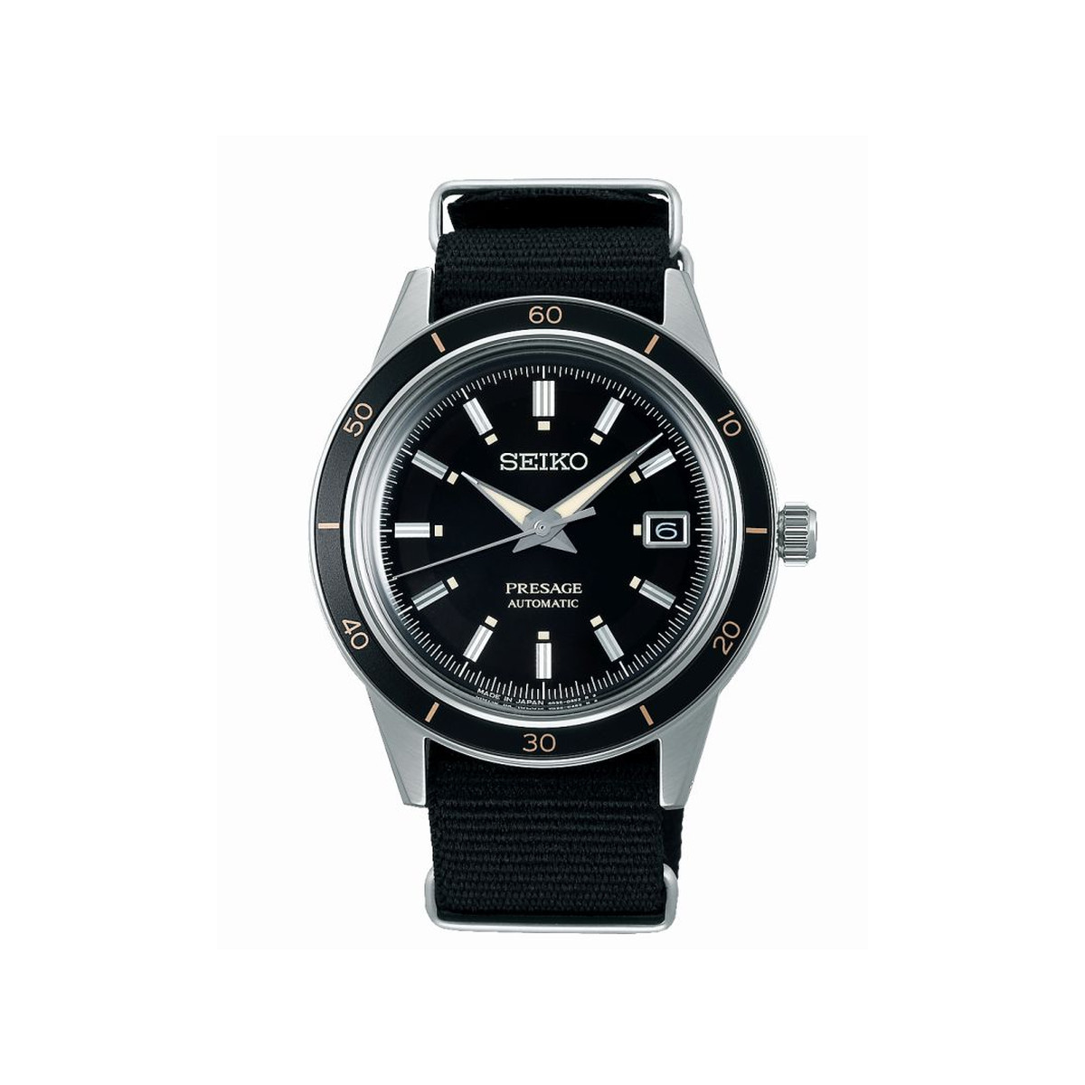 Montre SEIKO Presage homme automatique  bracelet nylon noir