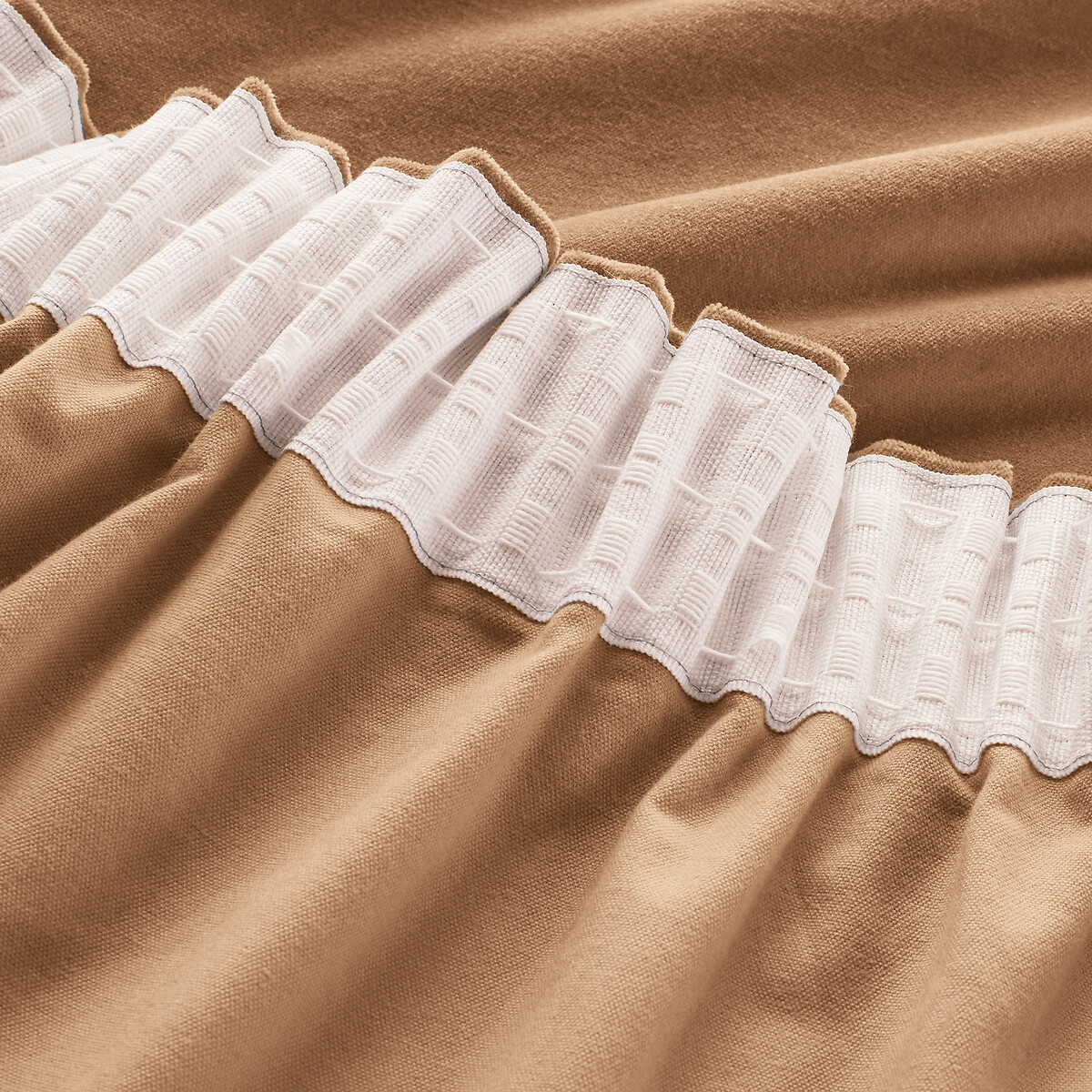 LA REDOUTE INTERIEURS<br>Cortina de veludo com debrum franzido, Veludo