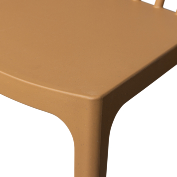 WOOOD tuinstoel Bliss met spijlen caramel melange kunststof