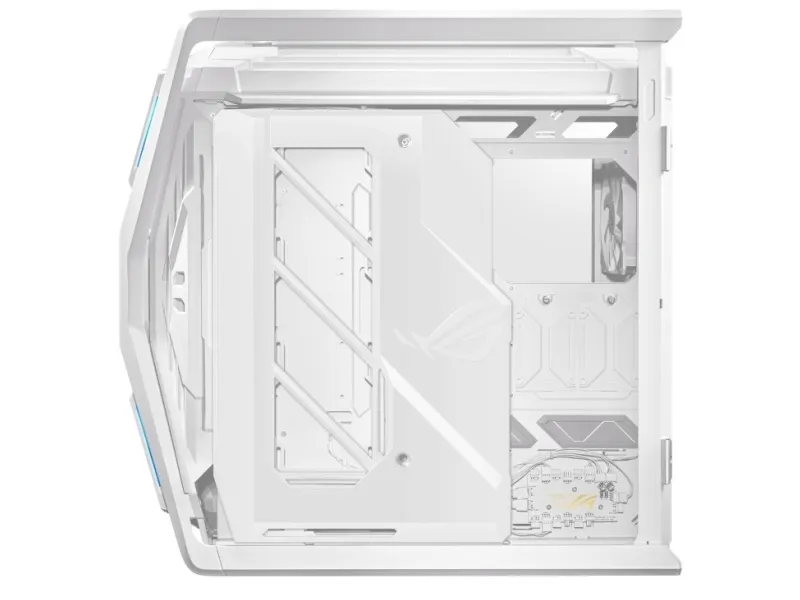 ASUS ROG Hyperion GR701 - FT gaming - udvidet ATX - sidepanel med vindue (hærdet glas) - ingen strømforsyning - hvid - USB/Lyd