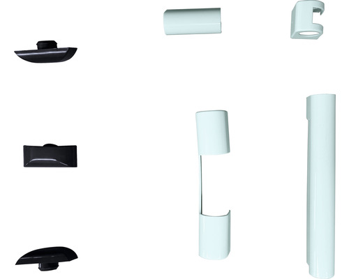 Afdekkappenset wit/antraciet voor ARON Basic/Comfort ramen & balkondeuren