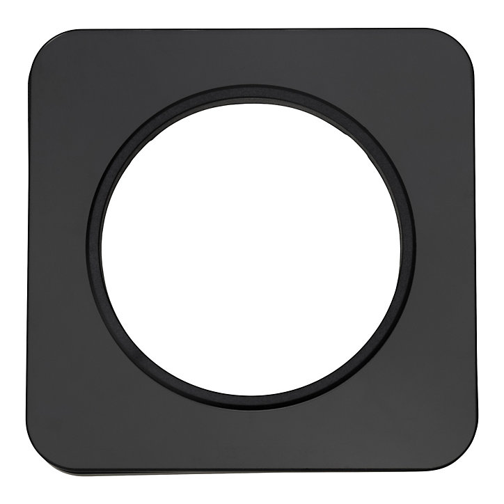 Plaque de finition simple Jacobsen Espen verre noir