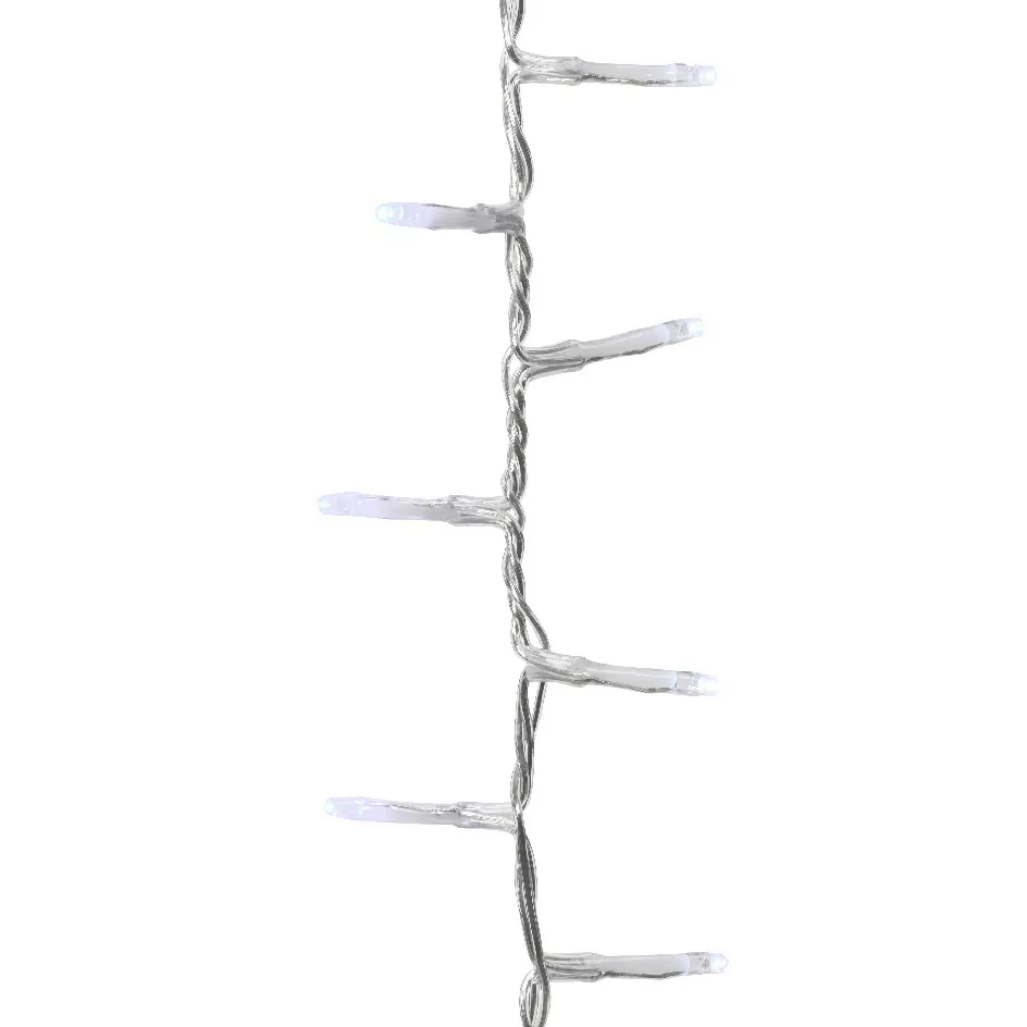 Guirlande lumineuse 34 m 1500 LED câble blanc Luxe Blanc froid