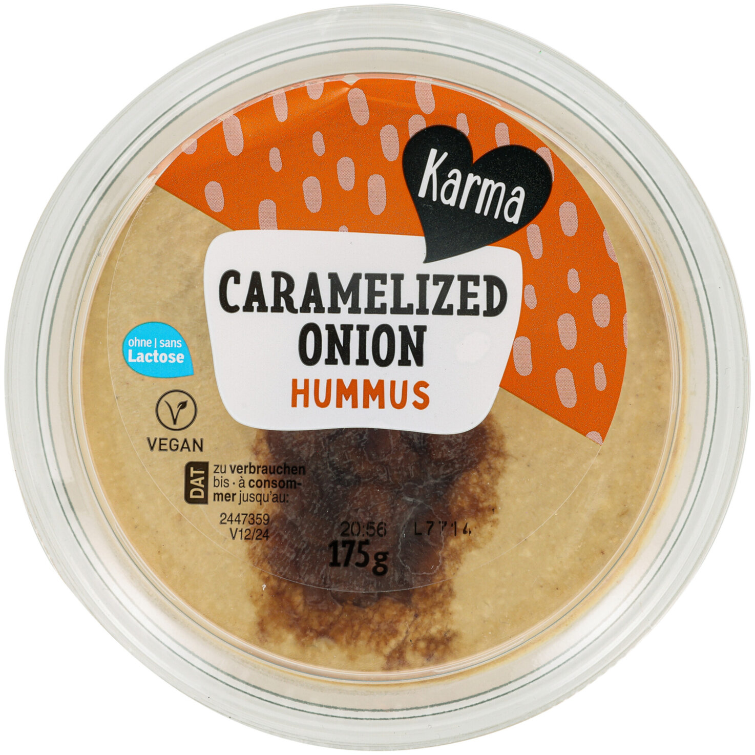 Karma Hummus mit karamellisierten Zwiebeln