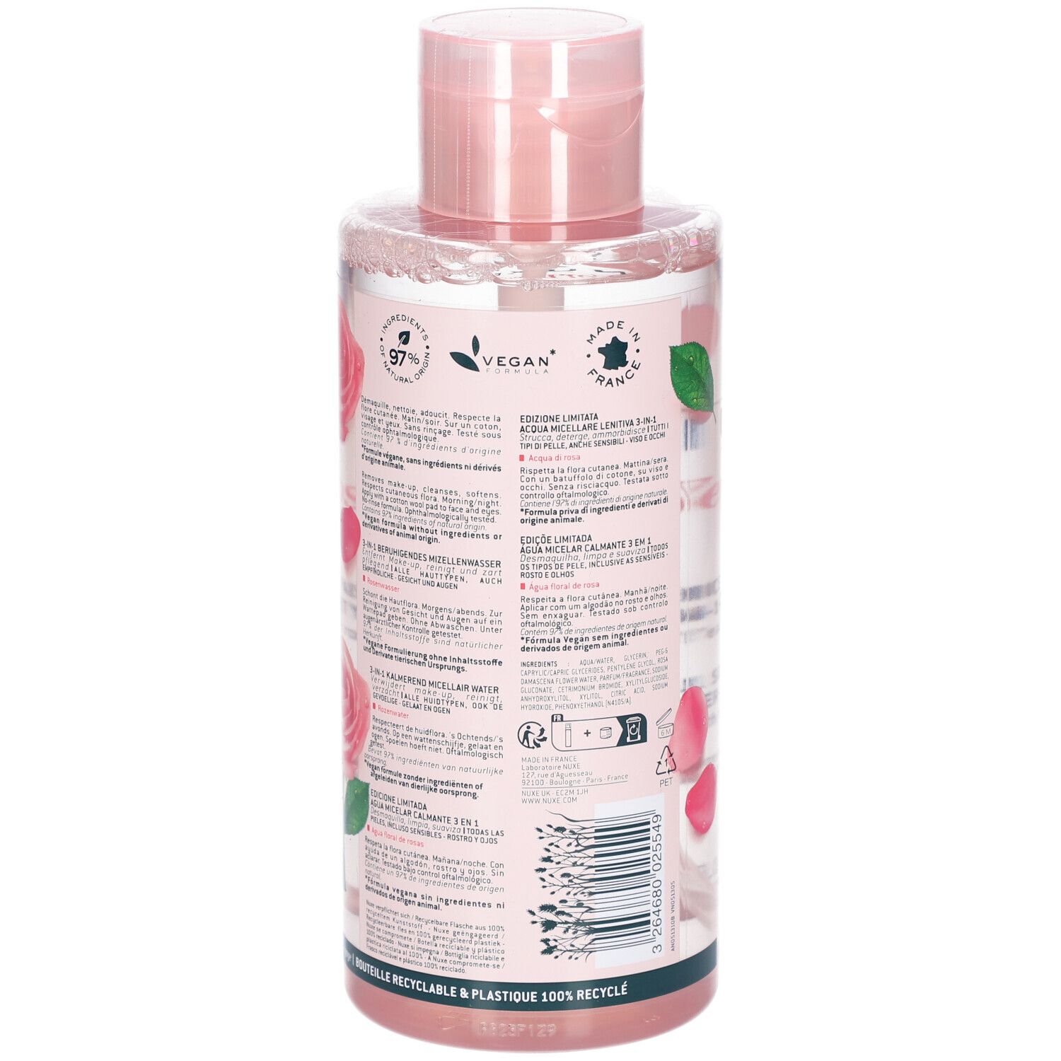 NUXE Very rose 3 In 1 Mizellenwasser