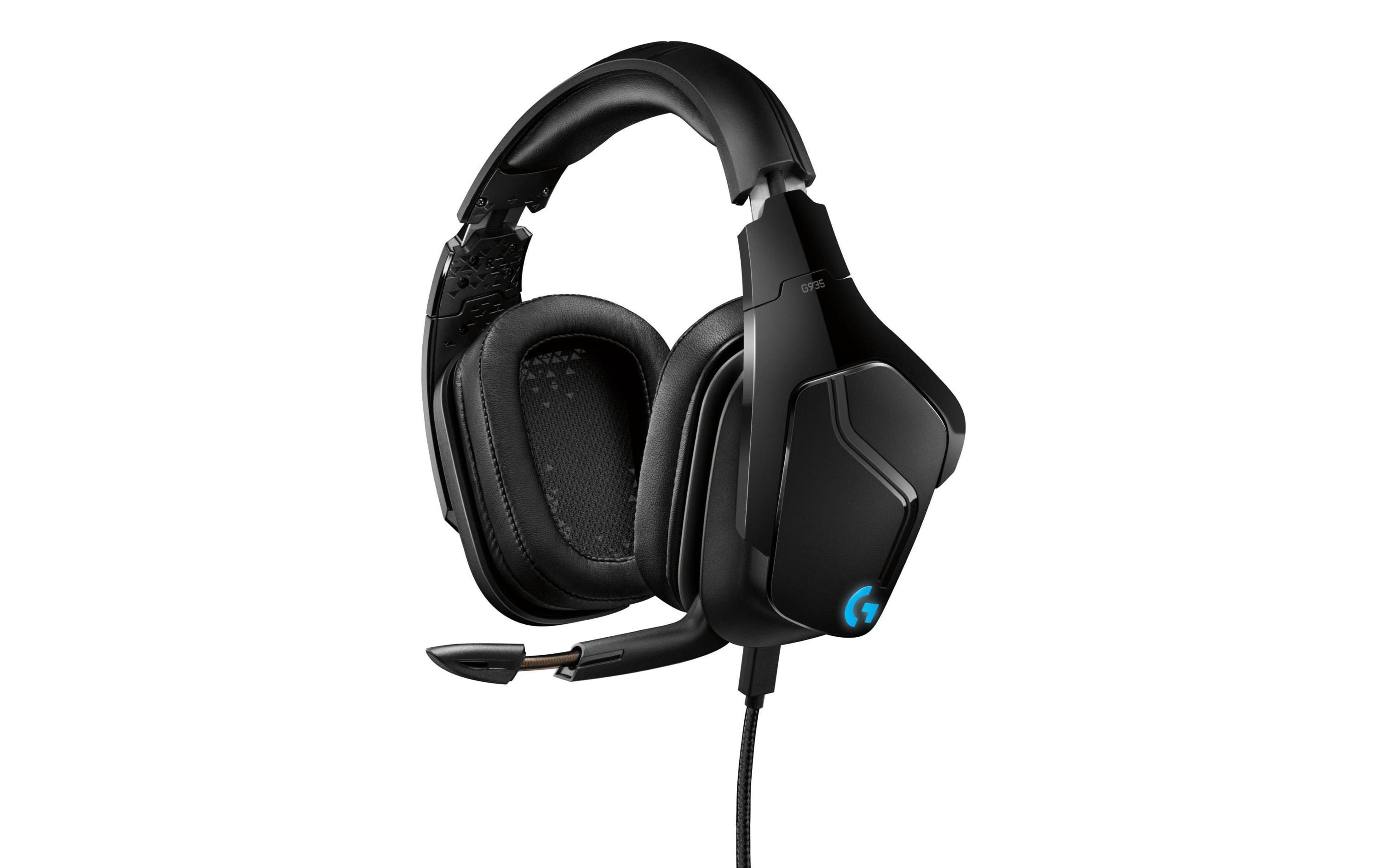 Headset G935 7.1 Surround Wireless SchwarzKabelloses Gaming Headset mit 7.1 Surround Sound und RGB Beleuchtung