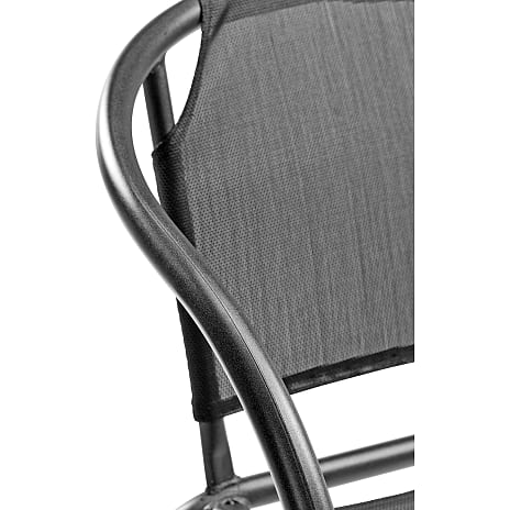 Brighton cafesæt med 2 Brighton stole Ø60 cm - sort