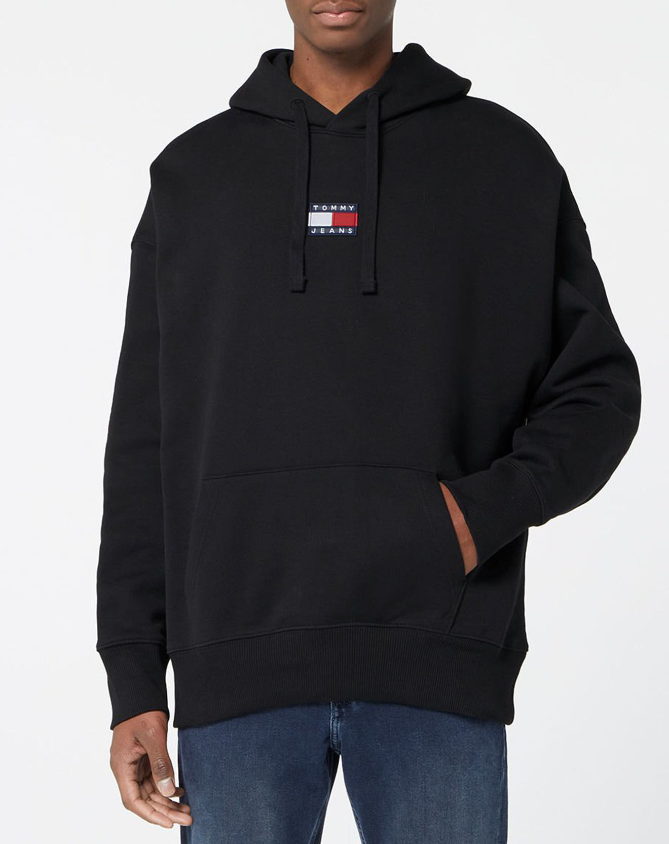 Tommy Jeans Sweat à capuche Tommy Badge noir