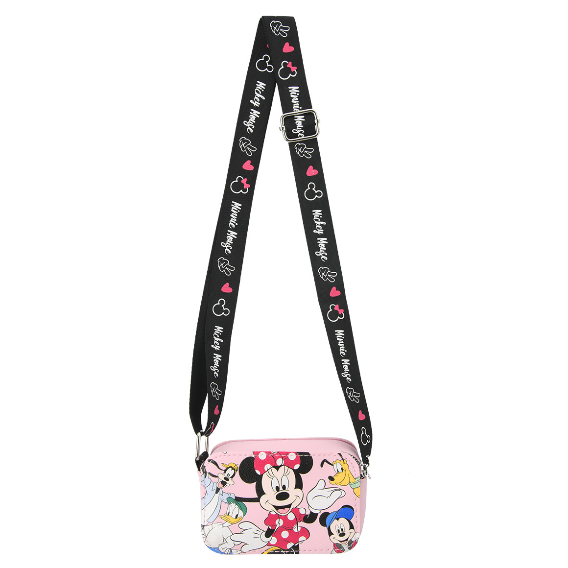 Topolino Minnie Maus Tasche mit Reißverschluss rosa