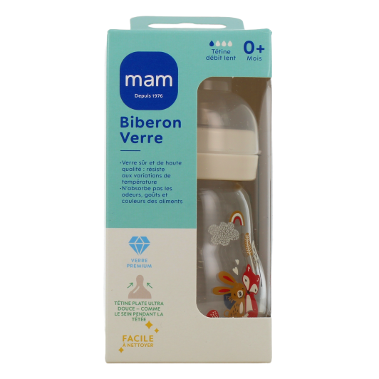 Biberon en verre MAM 1er age