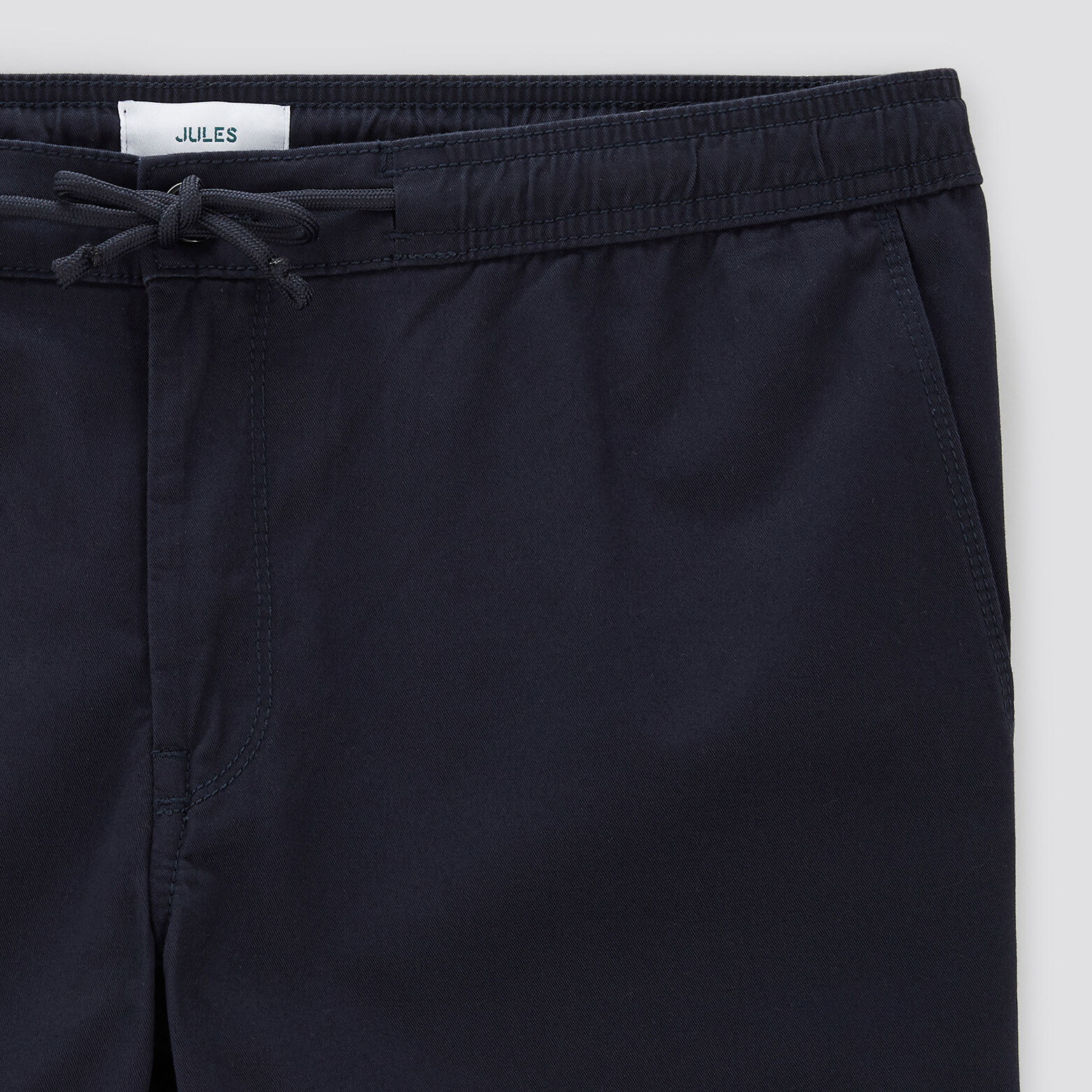 Bermuda chino taille élastiquée Bleu foncé