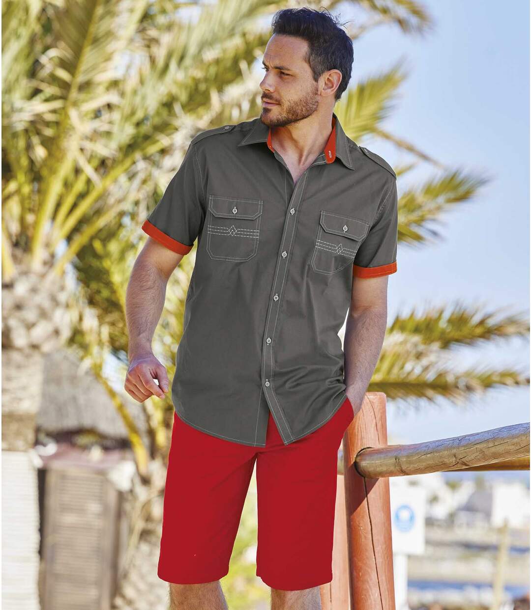 Bermuda Chino Rouge