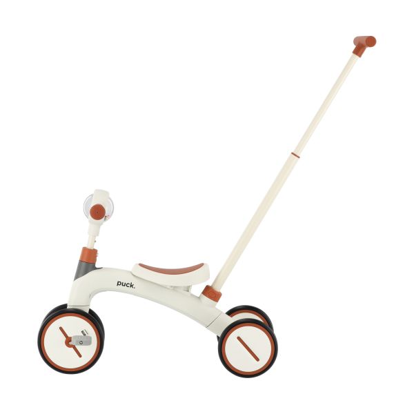 Puck 3-In-1 Driewieler - Wit/Bruin