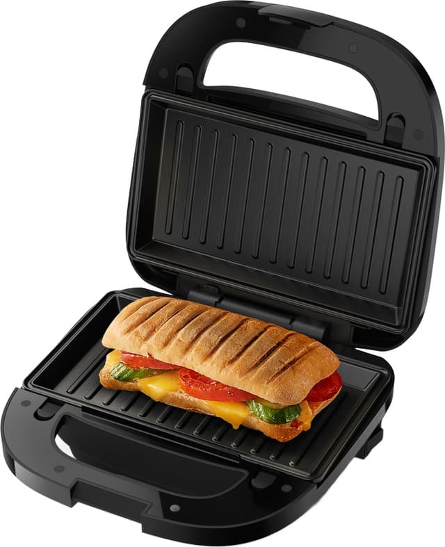 Philips 5000-serien sandwichmaskine HD2350/80 (sort/rustfrit stål)