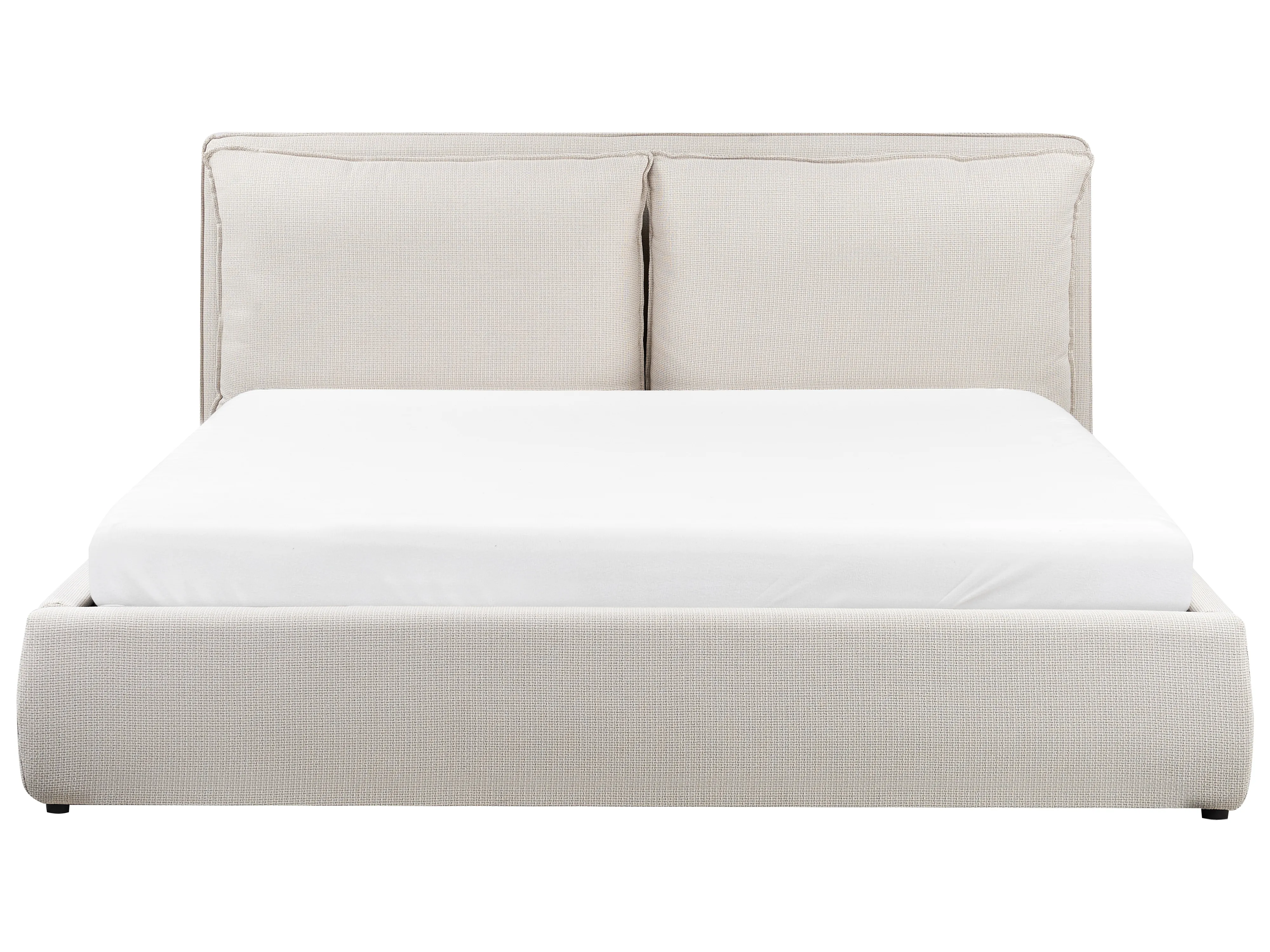 Bed met opbergruimte Stof BAJONNA 180 x 200 cm Beige