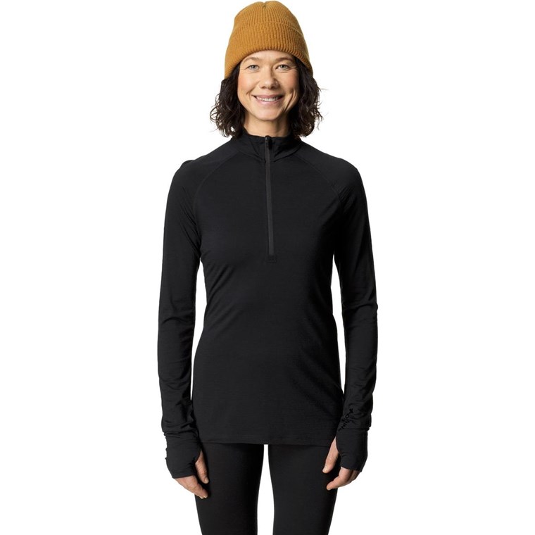 Houdini W'S Desoli Light Half Zip True Black