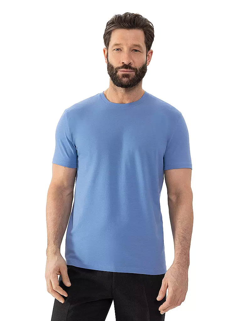 MEY Pyjama T-Shirt RELAX recent blue blau