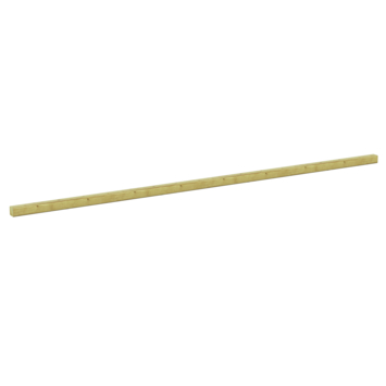 Schaaflat grenenhout ca. 4,4 x 4,4 cm, lengte ca. 210 cm
