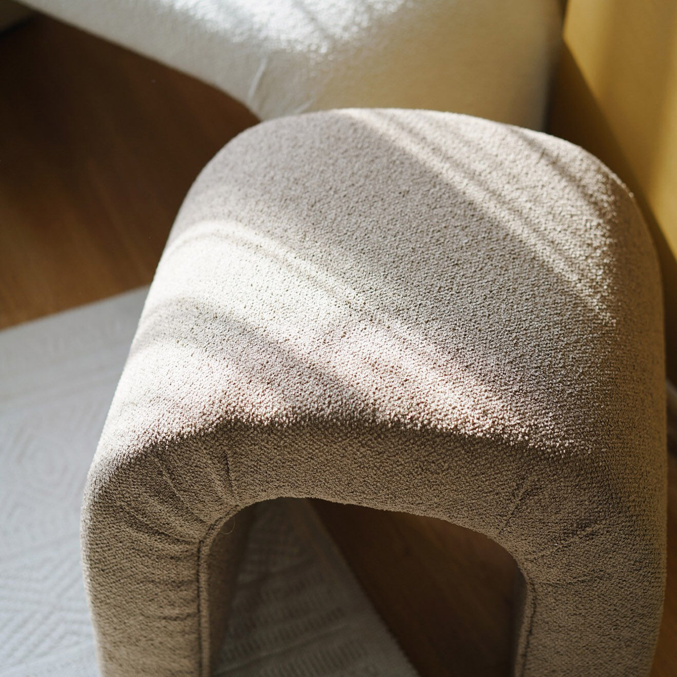Atelier del Sofa Pouf Nu marron - 51x45x46 cm