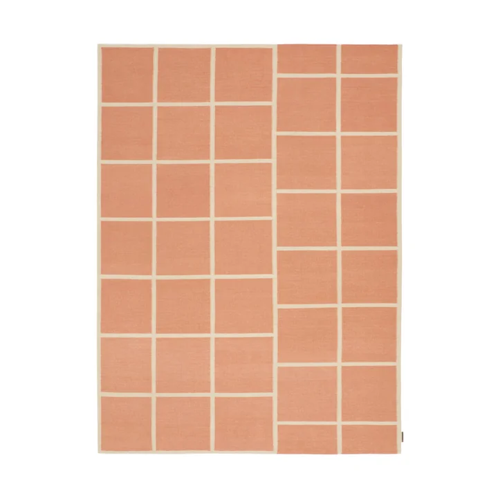 Kvadrat - Kelim Untitled_AB14 Teppich, 180 x 240 cm, orange / beige (0060 Red earth)