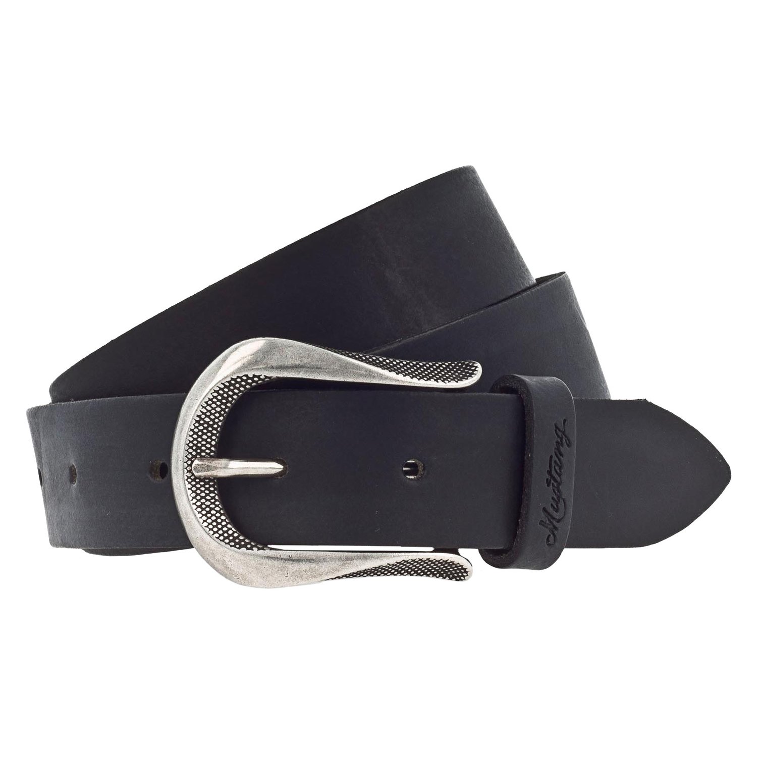 MUSTANG Ledergürtel  - black